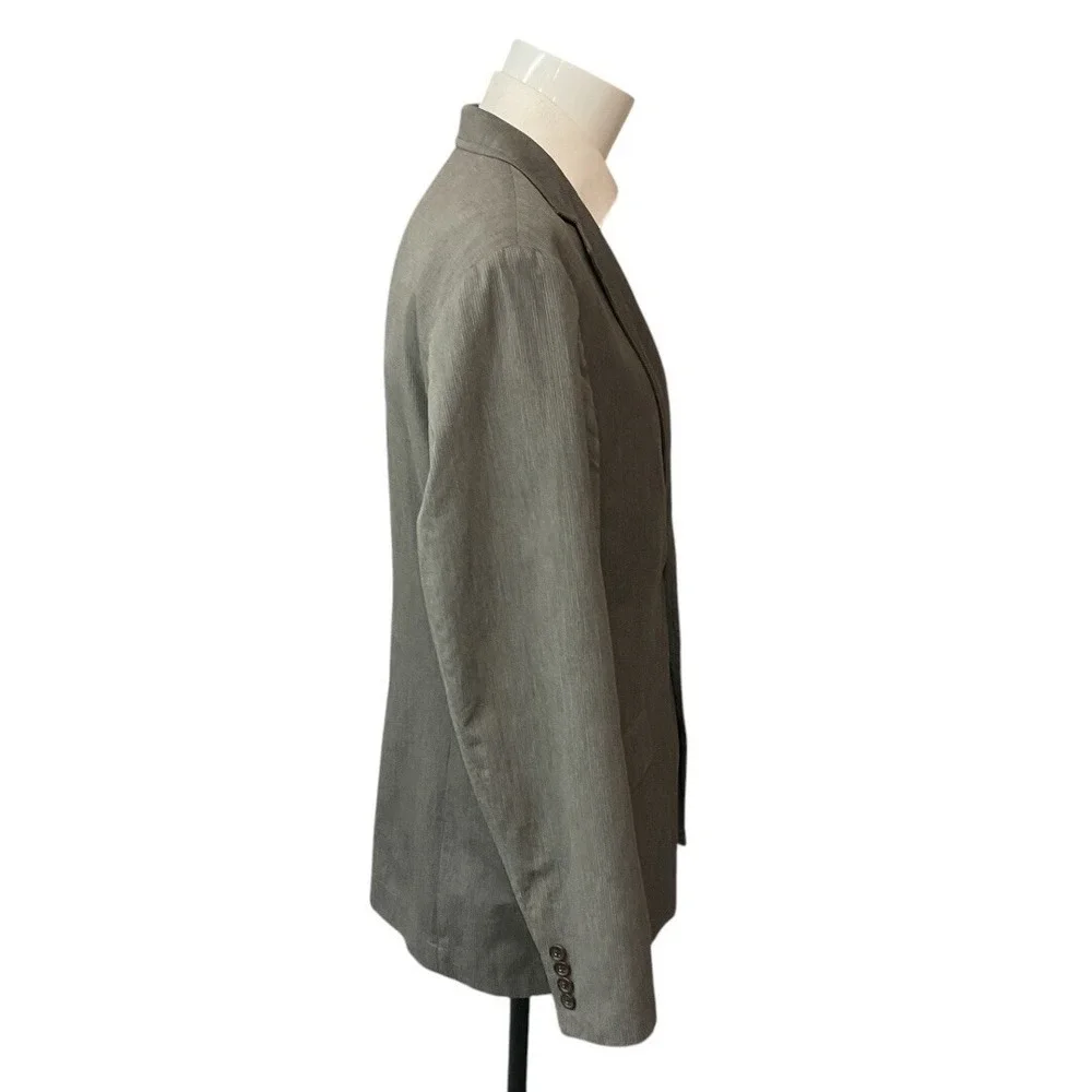 J. Crew Men's‎ Striped Sport Coat Blazer Jacket Gray Size 40R Business Career